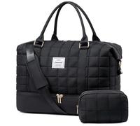 LOVEVOOK Bolsa de Viaje Mujer con Compartimento para Zapatos, Grande Bolso Viaje Maternidad Hospital, Bolsa Fin de Semana Mujer Bolsas Gimnasio Deporte Travel Gym Bag