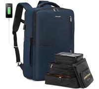 LOVEVOOK Mochila Grande para Hombre - Ampliable para Portátil de 17,3 Pulgadas, Viaje, Trabajo, Día - Impermeable para Negocios, Avión