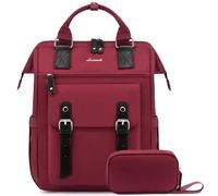 LOVEVOOK Mochila Mujer, Impermeable Mochila para Ordenador Portátil 15,6 Pulgadas con Puerto de USB, Multifuncional Mochila Portátil Mochila Escola para Negocio Viajes Trabajo