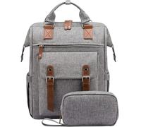 LOVEVOOK Mochila Mujer para Ordenador Portátil 15,6 Pulgadas, Impermeable Mochila Portátil Mujeres con Puerto de USB, Multifuncional Mochila Escola para Negocio Viajes Trabajo Universidad