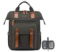 LOVEVOOK Mochila Mujer para Ordenador Portátil 17 Pulgadas, Impermeable Mochila Portátil Mujeres con Puerto de USB, Multifuncional Mochila Escola para Negocio Viajes Trabajo Universidad