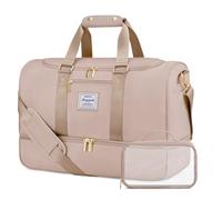 LOVEVOOK Sporttasche Reisetasche Damen Groß, Weekender Damen Reiseschen mit Kulturtasche, Schuhfach & Nassfach, Wasserdicht Gym Bag Travel Bags, Handgepäck Tasche für Sport Reise Flugzeug, arena, L