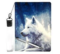 Lovewlb Tablet Funda para Amazon Kindle Fire 8.9 HD Funda Soporte Cuero Case Cover Lang