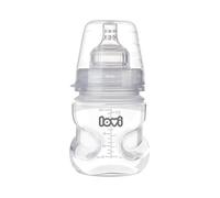LOVI Biberón anticólicos Medical+, 0+ meses, 150 ml, Flujo lento, Biberón con tetina de silicona suave y flexible, Apto para alimentación mixta, Transparente