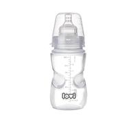 LOVI Biberón anticólicos Medical+, 3+ meses, 250 ml, Flujo lento, Biberón con tetina de silicona suave y flexible, Apto para alimentación mixta, Transparente