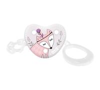 LOVI Cadena para Chupetes| 0m+ | Forma Redonda Segura | Evita que el Chupete se Pierda | Indian Summer Colección