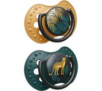 Lovi Chupete dinámico de silicona 2 un. Jungle Vibes 18+ Months