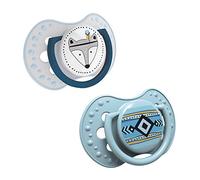 LOVI chupetes para bebé, 18+ Meses, con Tetina de Silicona, sin BPA, Punta Dinámica, Colección Indian Summer, 2 piezas, Azul