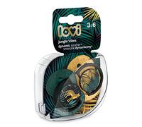 LOVI chupetes para bebé, 3-6 Meses, con Tetina de Silicona, sin BPA, Punta Dinámica, Colección Jungle Vibes Boy, 2 piezas, Verde