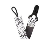 LOVI Cinta para chupete, En estampados de moda, Práctico, Clip sólido, Cómodo, Salt & Pepper, Negro