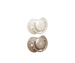 LOVI Harmony Girl Chupete Dinámico de Silicona 0-3m Beige x2
