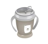 LOVI Mi Taza Antigoteo de Bebé | Vaso de Aprendizaje Antiderrames | 250 ml | 12+ Months | Beber sin Derramar | Sin BPA | Boquilla de Silicona Suave | Fácil de Limpiar| Buddy Bear Colección