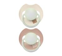LOVI Prime Chupete calmante de silicona dinámica, 2 unidades, cápsula esterilizadora, protege el reflejo de succión, antialérgico, sin BPA, color marfil, 18 m +