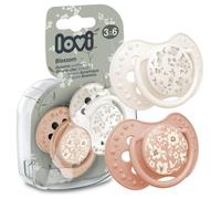 LOVI Smoczek silikonowy dynamiczny 3-6m 2 szt. Blossom Ivory