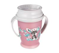 lovi Taza antigoteo bebé Borde 360° 12+ meses 250 ml Antibacteriana Sin BPA Wild Soul Girl Rosa