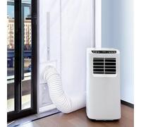 Loviga Kit de Puerta de Aire Acondicionado Portátil 100% Sellado con Apertura de Cremallera para Entrada&Exterior, 80X219cm Longitud Ajustable, Doble Manguera de Ventilación