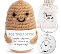 LOViLEE Pete de patatas positivas en set de regalo - Positive Potato incluye bolsa de regalo y Pocket Hug - Prueba de amuleto de la suerte, tú creas el regalo, regalo de mutuo, buena mejora
