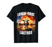 Lovin' That Lactose - Funny Milk & Dairy Meme Cows Graphic Camiseta