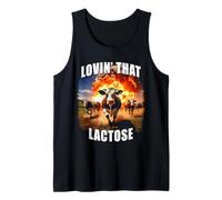 Lovin' That Lactose - Funny Milk & Dairy Meme Cows Graphic Camiseta sin Mangas