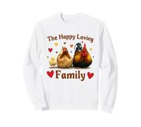 Loving Cute Chicken Family Hen Rooster Chick Funny Farmer Sudadera