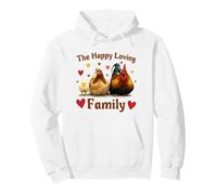 Loving Cute Chicken Family Hen Rooster Chick Funny Farmer Sudadera con Capucha