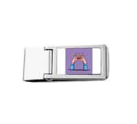 Loving Heart - Cartera de bolsillo con clip de acero inoxidable para ortografía manual