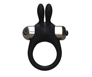 Loving Joy Anillos de Polla Anillo Vibrador para Pene de Silicona con Forma de Conejo 100 g