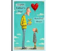 Loving lined journal with a postcard-style cover for Father's Day. Meaningful memory book designed to be cherished long after the celebration ends.