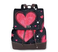 Loving Peach Star - Mochila de viaje a la moda para mujer, mochila casual, mochila de cuero estampada para mujer para el trabajo