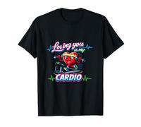 Loving You Is My Cardio Pareja Entrenamiento Corazón Gimnasio Diseño Camiseta