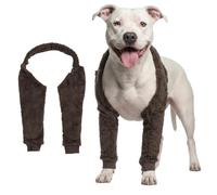 LovinPet Calentadores de patas delanteras para perro, gris, L