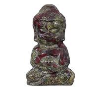 Lovionus89 - Figura de Buda de Cristal, piedra de bolsillo tallada a mano de 2 pulgadas, decoración para el hogar, piedra de sangre de dragón