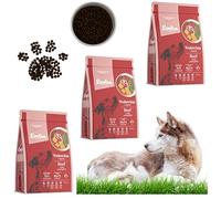 Lovira - Cibo secco per cani - Crocchette per cani - Senza cereali, con Alto contenuto di Carne, 50% manzo - con Zucca, erbe aromatiche e Verdure - Sensitive - Adulti - 3 x 3 kg
