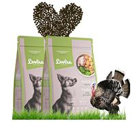 Lovira - Cibo secco per cani - Crocchette per cani - Senza cereali, con Alto contenuto di Carne, 50% tacchino - con Zucca, erbe aromatiche e Verdure - Sensitive - Adulti - 2 x 3 kg