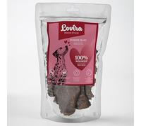 Lovira - Snack da masticare per cani - Carne essiccata per cani - Filetti di manzo - 100% Carne essiccata, Senza cereali, Senza additivi artificiali - per attività, Relax e addestramento - 100 g