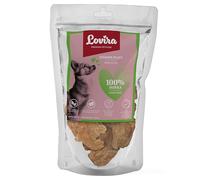 Lovira - Snack da masticare per cani - Carne essiccata per cani - Filetti di tacchino - 100% Carne essiccata, Senza cereali, Senza additivi artificiali - per attività, Relax e addestramento - 100 g