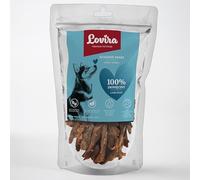 Lovira - Snack da masticare per cani - Carne essiccata per cani - Strisce di agnello - 100% Carne essiccata, Senza cereali, Senza additivi artificiali - per attività, Relax e addestramento - 80 g