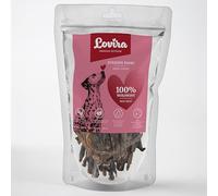 Lovira - Snack da masticare per cani - Carne essiccata per cani - Strisce di manzo - 100% Carne essiccata, Senza cereali, Senza additivi artificiali - per attività, Relax e addestramento - 80 g