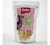 Lovira - Snack da masticare per cani - Carne essiccata per cani - Strisce di tacchino - 100% Carne essiccata, Senza cereali, Senza additivi artificiali - attività, Relax e addestramento - 80 g