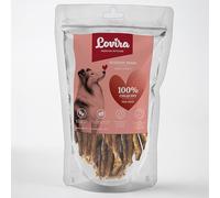 Lovira - Snack da masticare per cani - Carne essiccata per cani - Strisce di Vitello - 100% Carne essiccata, Senza cereali, Senza additivi artificiali - per attività, Relax e addestramento - 80 g