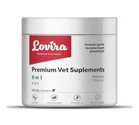 Lovira - Snack per cani 8 in 1 con probiotici, olio di salmone, collagene, glucosamina - Snack per cani a supporto di articolazioni, pelle e pelo, oltre che del sistema digestivo e immunitario - 360 g
