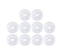 LOVIVER 10 Piezas de Placa de bobinado, Soporte para línea de Pesca, Bobina portátil para Hilo, Hilo, Alambre para Abalorios, S