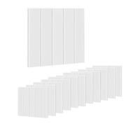 LOVIVER 12 Unidades de Pegatinas para Paredes con Diseño de Hojas, Soluciones para Aislamiento Acústico, Blanco