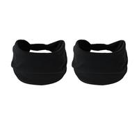 LOVIVER 2Pcs Headband Bandanas Stretch Belt Washable Lightweight Hairband Sweatband for Riding Basketball Gym Fitness Cross Training, Negro