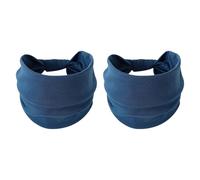LOVIVER 2Pcs Headband Bandanas Stretch Belt Washable Lightweight Hairband Sweatband for Riding Basketball Gym Fitness Cross Training, Azul
