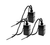LOVIVER 3 Botellas Colgantes de ambientador para Coche, rellenables, vacías, de 8 ml, para aceites Esenciales, para baño y Dormitorio.