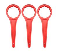 LOVIVER 3 Piezas Llave Tambor Abrelatas Herramienta Manual Tapa Cubeta Barril PP Portátil Función Ergonomía Adecuado para Taller Industrial Hogar Cocina Jardí, 18.1 Cm