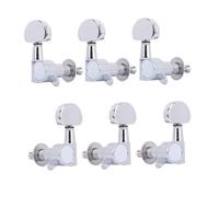 LOVIVER 6 clavijas de afinación de guitarra 3L3R, perillas, llaves de afinación, clavijas de afinación de guitarra eléctrica para cabezal de máquina, redondo