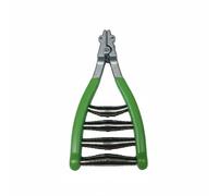 LOVIVER Abrazadera de Encordado Profesional de Raquetas Pinza de Fijación Doble Canal de Resorte Reforzado Adecuada para Uso en Talleres Deportivos y Personal, Verde