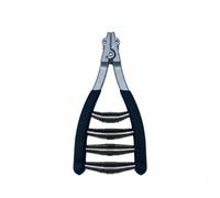 LOVIVER Abrazadera de Encordado Profesional de Raquetas Pinza de Fijación Doble Canal de Resorte Reforzado Adecuada para Uso en Talleres Deportivos y Personal, Negro